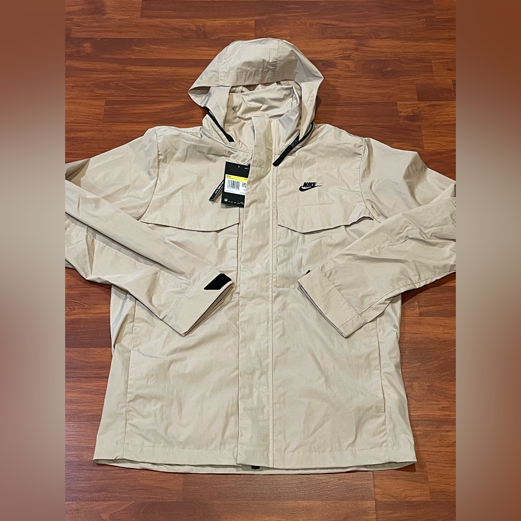 Nike Premium Essentials M65 Unlined Hooded Jacket ‘Khaki’ (Size Us Mens S)